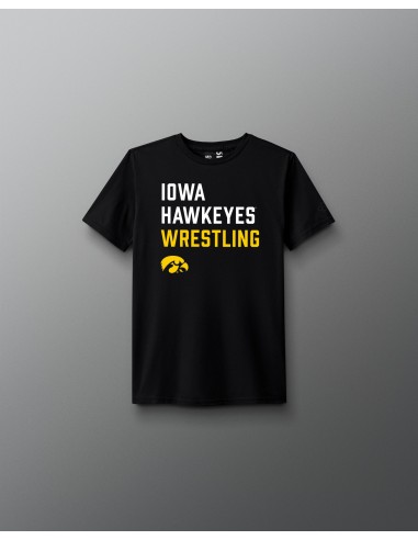 T-shirt pour jeunes Iowa Wrestling Stacked