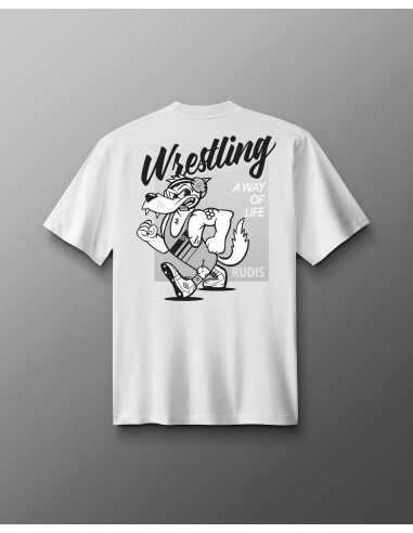 T-shirt poids lourd Wrestling Wolf