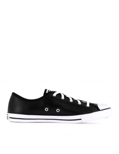 ALL STAR DAINTY LOW LEATHER CORE - BLACK WHITE WHITE