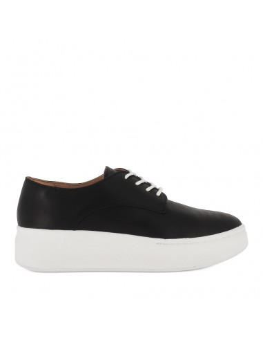 DERBY CITY LACEUP - BLACK LEATHER