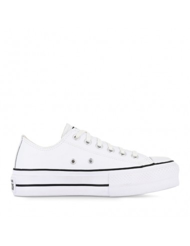 ALL STAR LIFT LOW LEATHER - WHITE BLACK WHITE