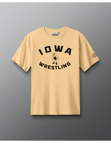 T-shirt rétro poids lourd de l'Iowa Wrestling