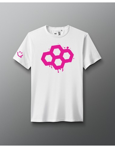 T-shirt super doux RUDIS Happy Pink Quadhex Elite