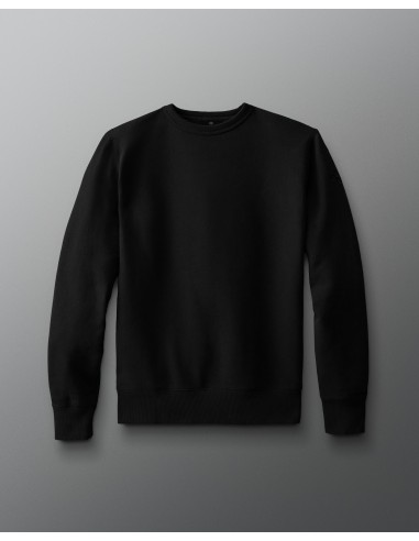 Pull ras du cou en polaire confortable - Noir